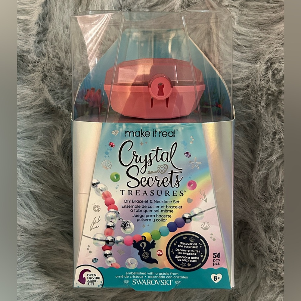 Make it Real Crystal Secrets Treasures jewelry set including Swarovski - NEW
